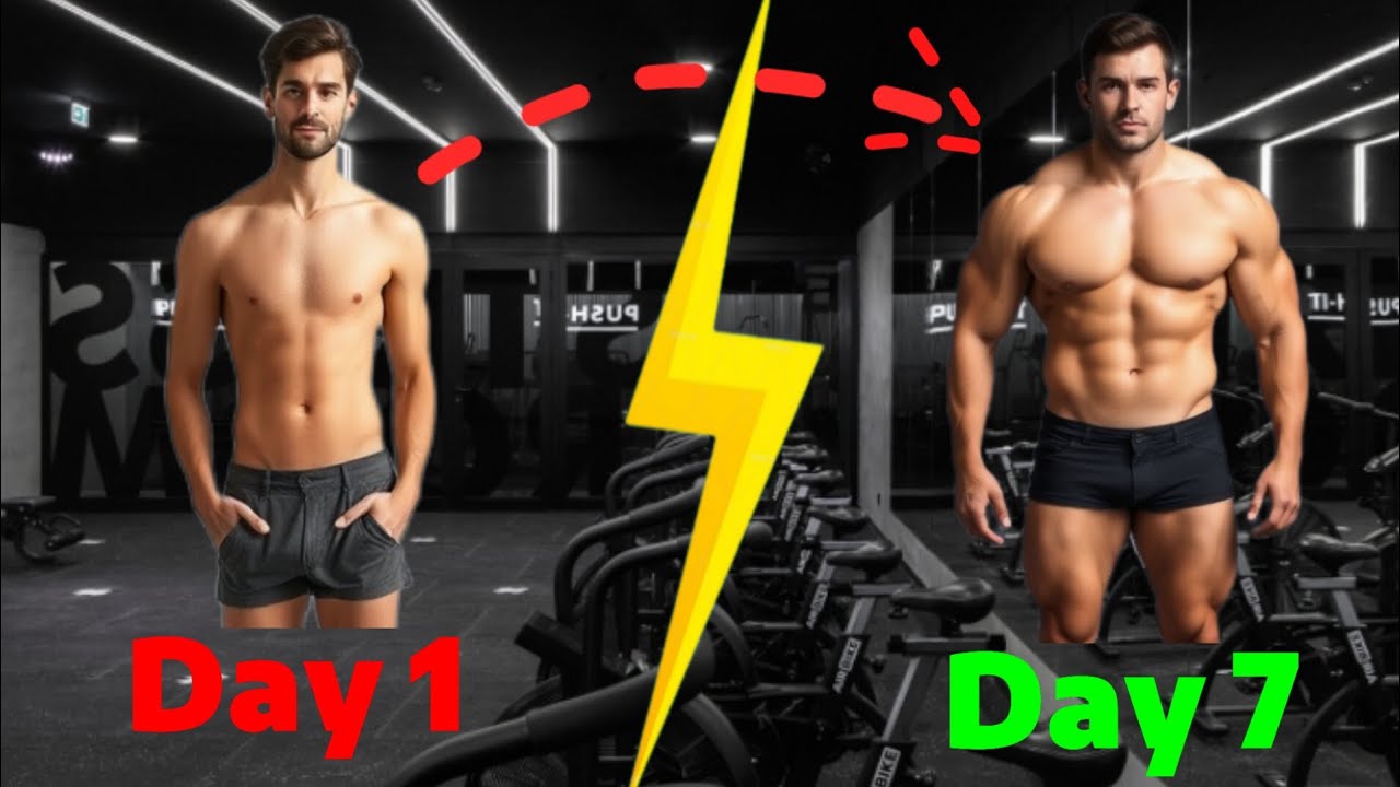 Build a fit body in a week without equipment at home💪