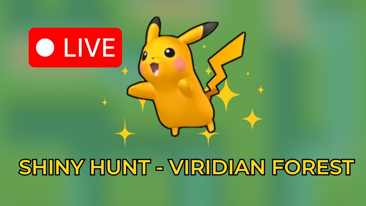 🔴 LIVE: Shiny Pikachu Grind (FireRed Oak Challenge) + Shiny Alpha Bunnelby Hunt!