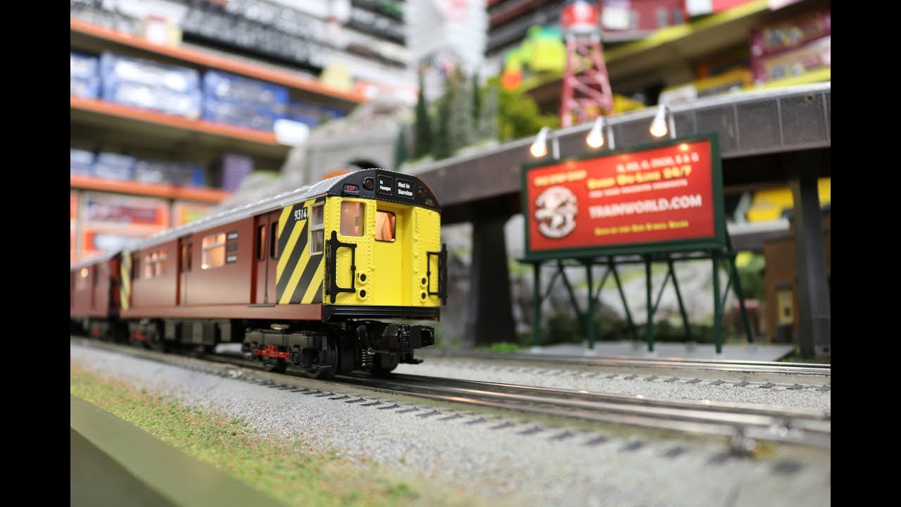 MTH O Scale MTA R-33S 4-Car Subway Set (Work Train) With Proto Sounds