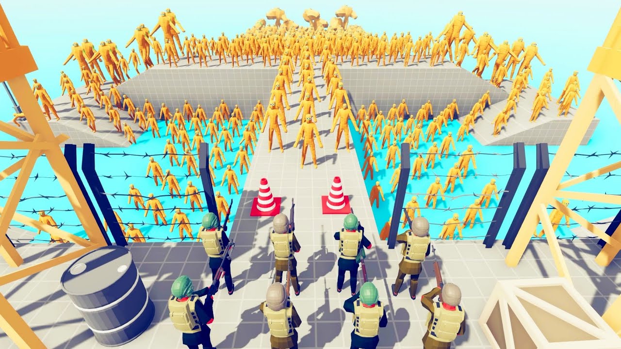 Zombie 100 Units vs Army - Totally Accurate Battle Simulator TABS