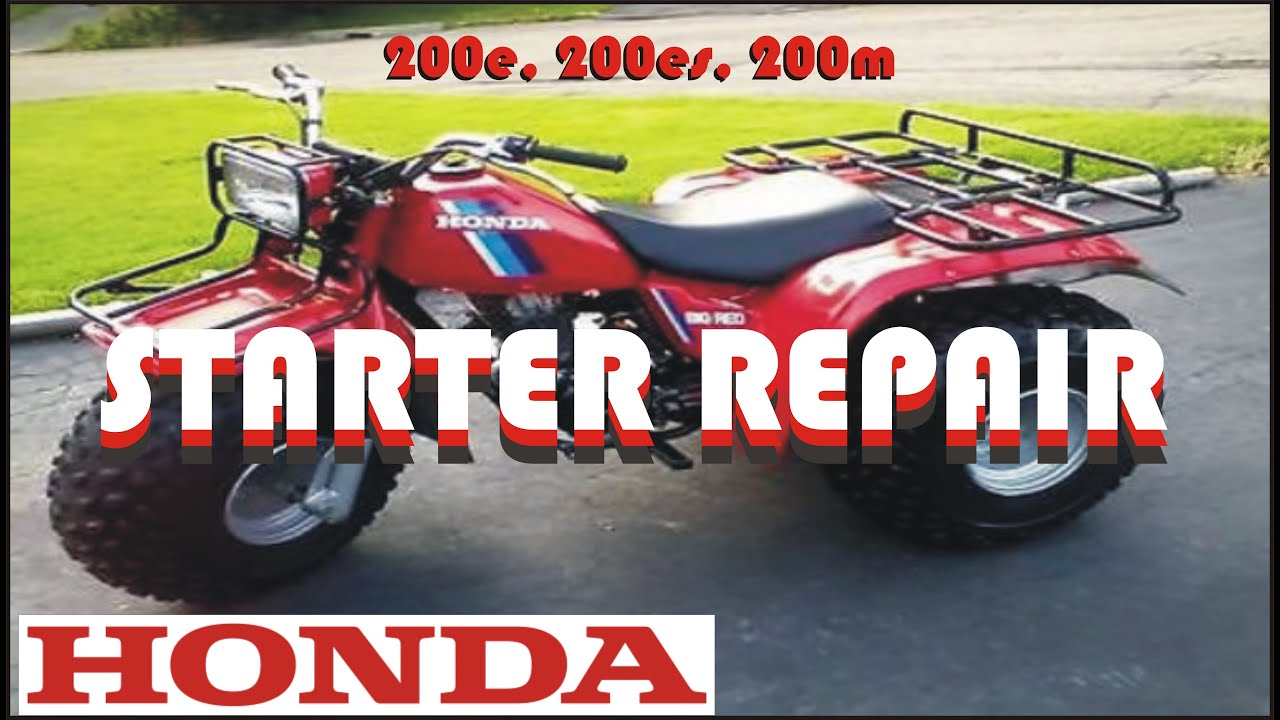 Easy Starter Repair, Rebuild, Fix.  3 wheeler and 4 wheeler, Atv