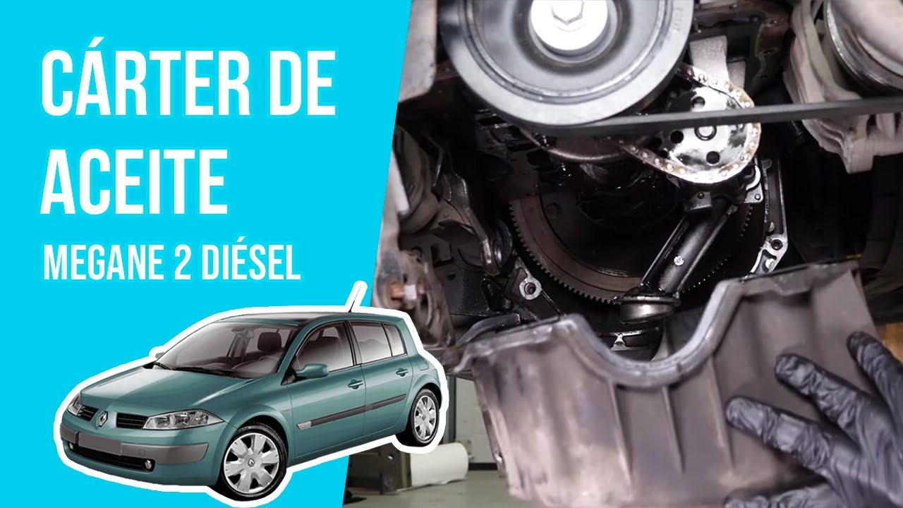 Cómo quitar o cambiar el cárter de aceite Megane 2 1.5 dCi 🚗