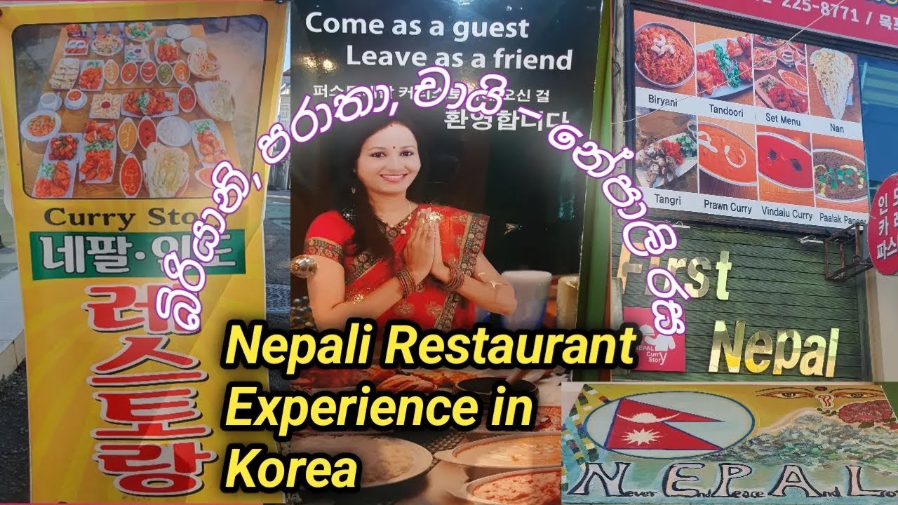 කොරියාවේදී නේපාලි කෑම රස බලපු දවසක් 🍽️..Nepali Restaurant Experience in Korea 🍛😋