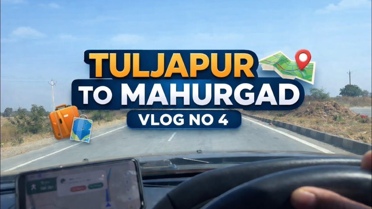 Tuljapur to Mahurgad Road Trip 🚗🙏| Marathi Travel Vlog | Sade Teen Shaktipith Yatra  | Vlog 4