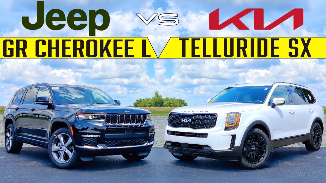 НОВЫЕ СОПЕРНИКИ! — Kia Telluride 2022 против Jeep Grand Cherokee L: сравнение