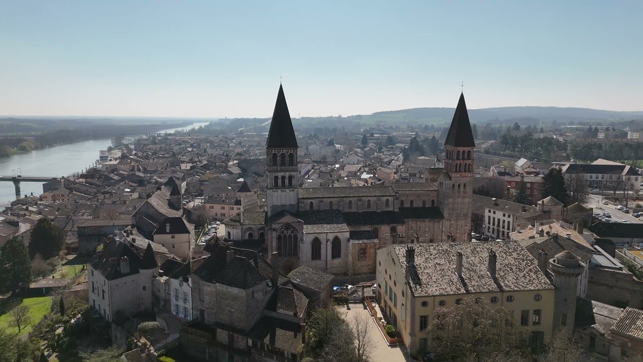 Tournus, France 🇫🇷 | Stunning 4K Drone Tour ✨ | Hidden Gem of Burgundy