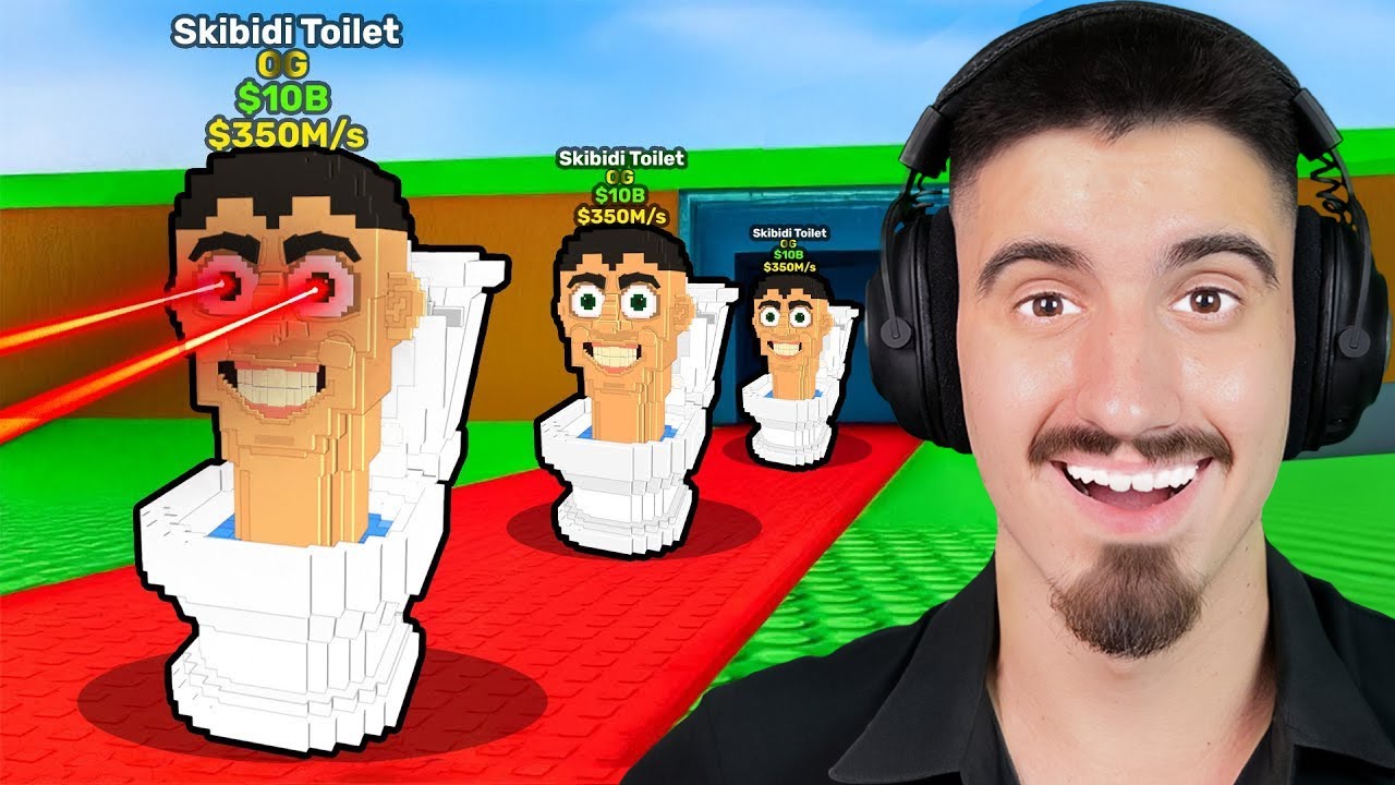 ДОБАВИХА OG SKIBIDI TOILET + ADMIN ABUSE! ROBLOX STEAL A BRAINROT