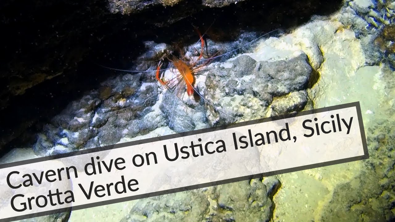 Immersione in grotta a Ustica, Sicilia, Italia - Grotta dell'altare