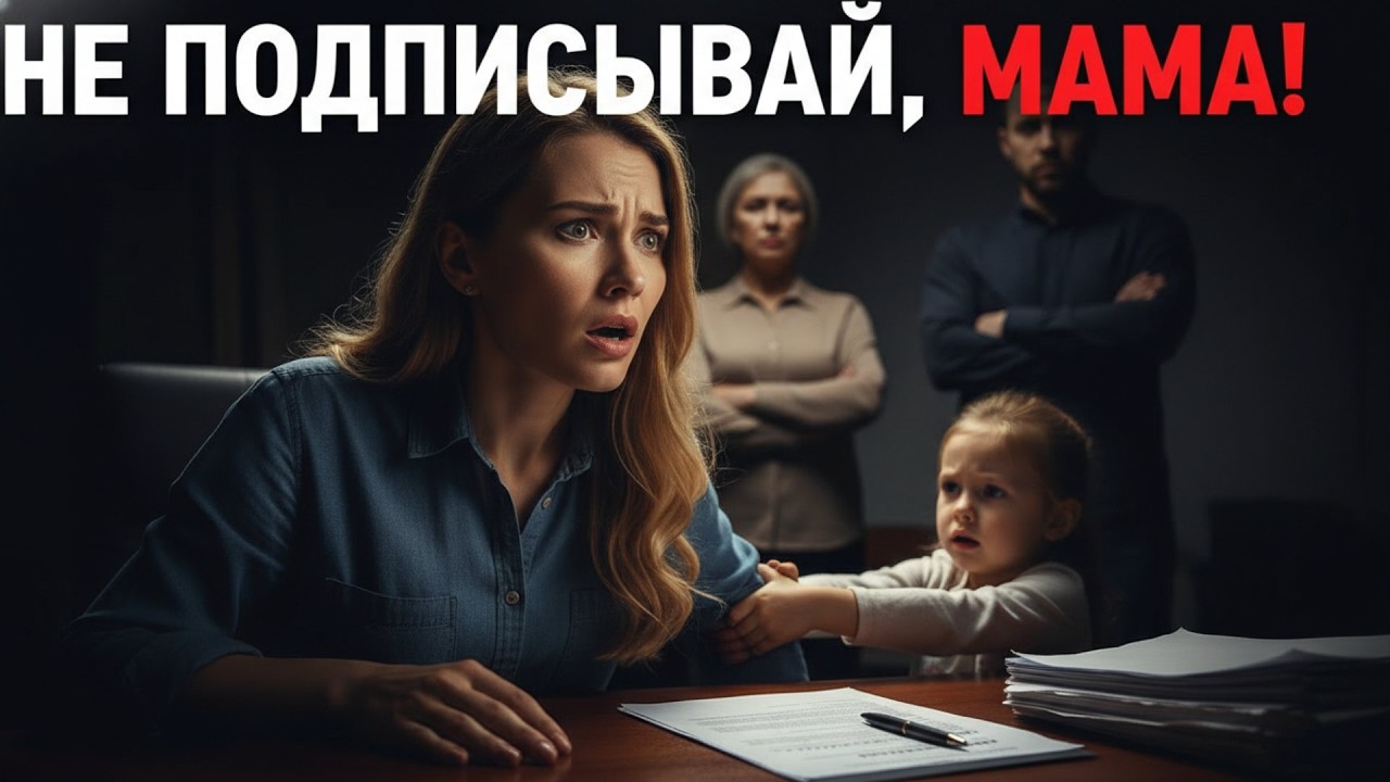 Лиза закричала «Не подписывай!» + Муж и свекровь хотели отобрать квартиру и дочь
