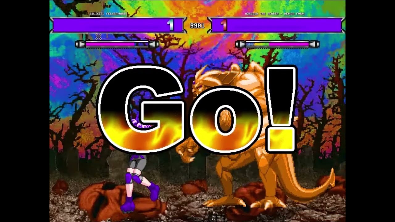 sinclaretoon6 M.U.G.E.N. - Episode 128 - Biliciel Felkenmaru VS Azkaban The Reaper - Demon Form
