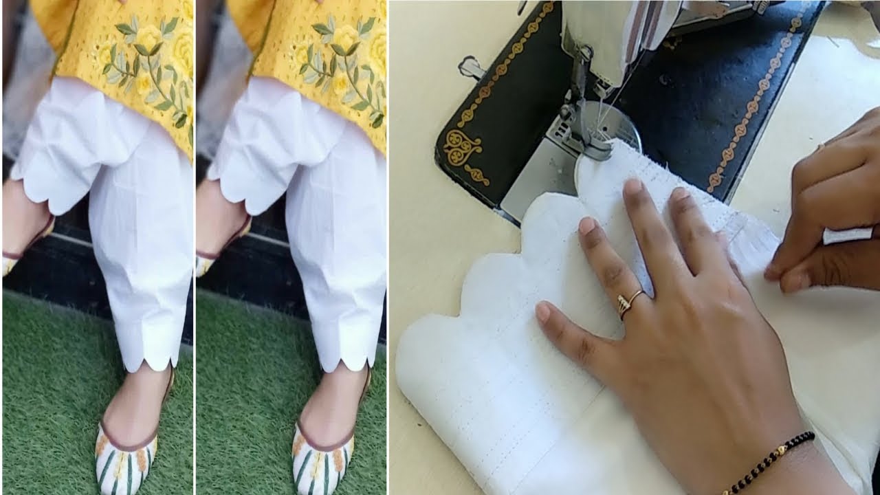 Salwar Poncha Design making || Salwar Mohri Design with Cutwork