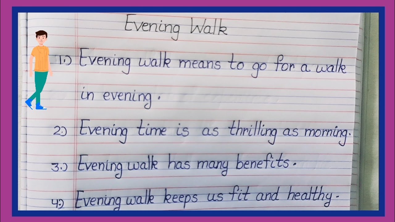 Evening walk/evening walk essay/10 lines on evening walk/essay on evening walk/@akshilearnspeech 