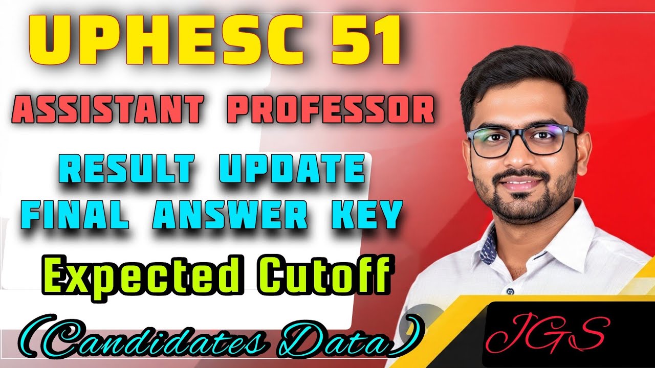 UPHESC 51 Assistant Professor 2026 Expected CUT OFF &diams;️ Subject Wise ✅ After Answer Key 🔐