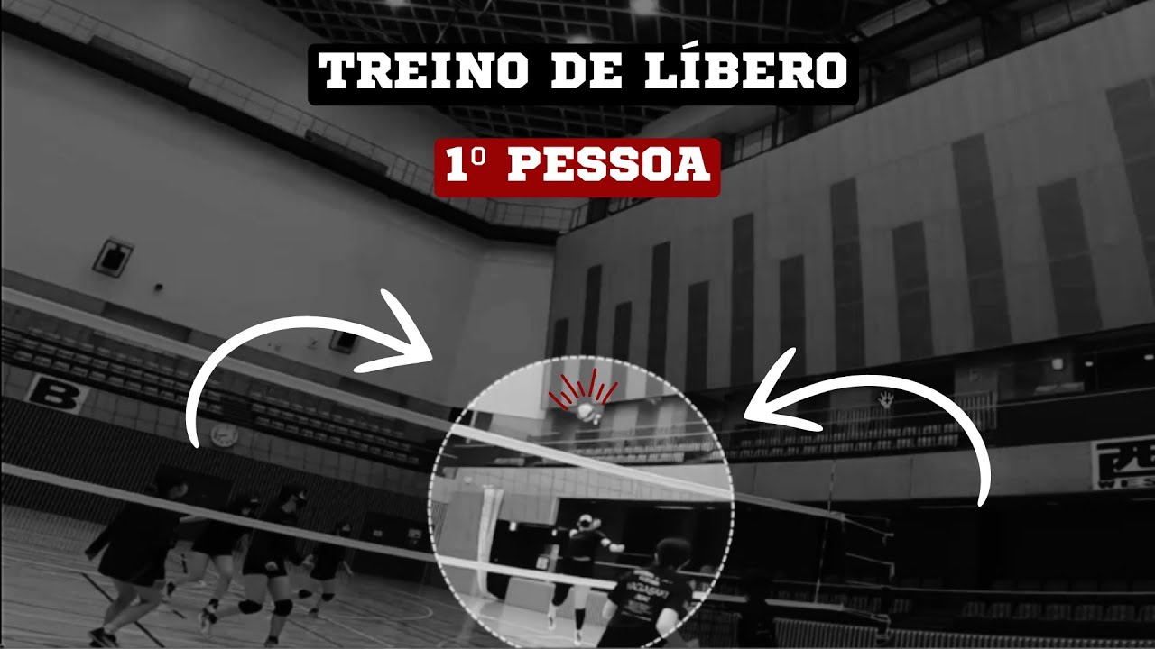 Vôlei líbero japonês . Veja seus movimentos em 1º pessoa