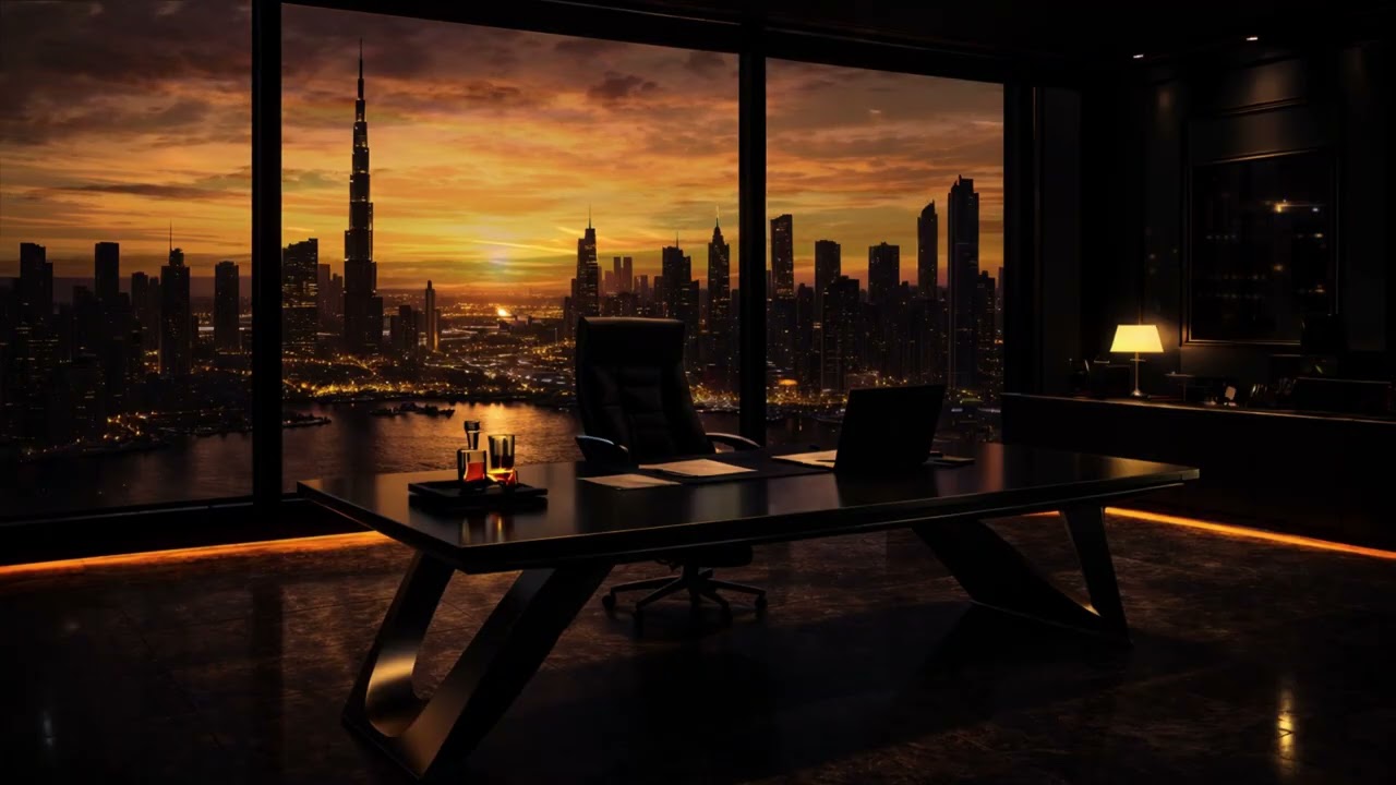 Chill Jazz | After Hours Office Sunset View | Chill, Relax, Clock Out (2 Hours)