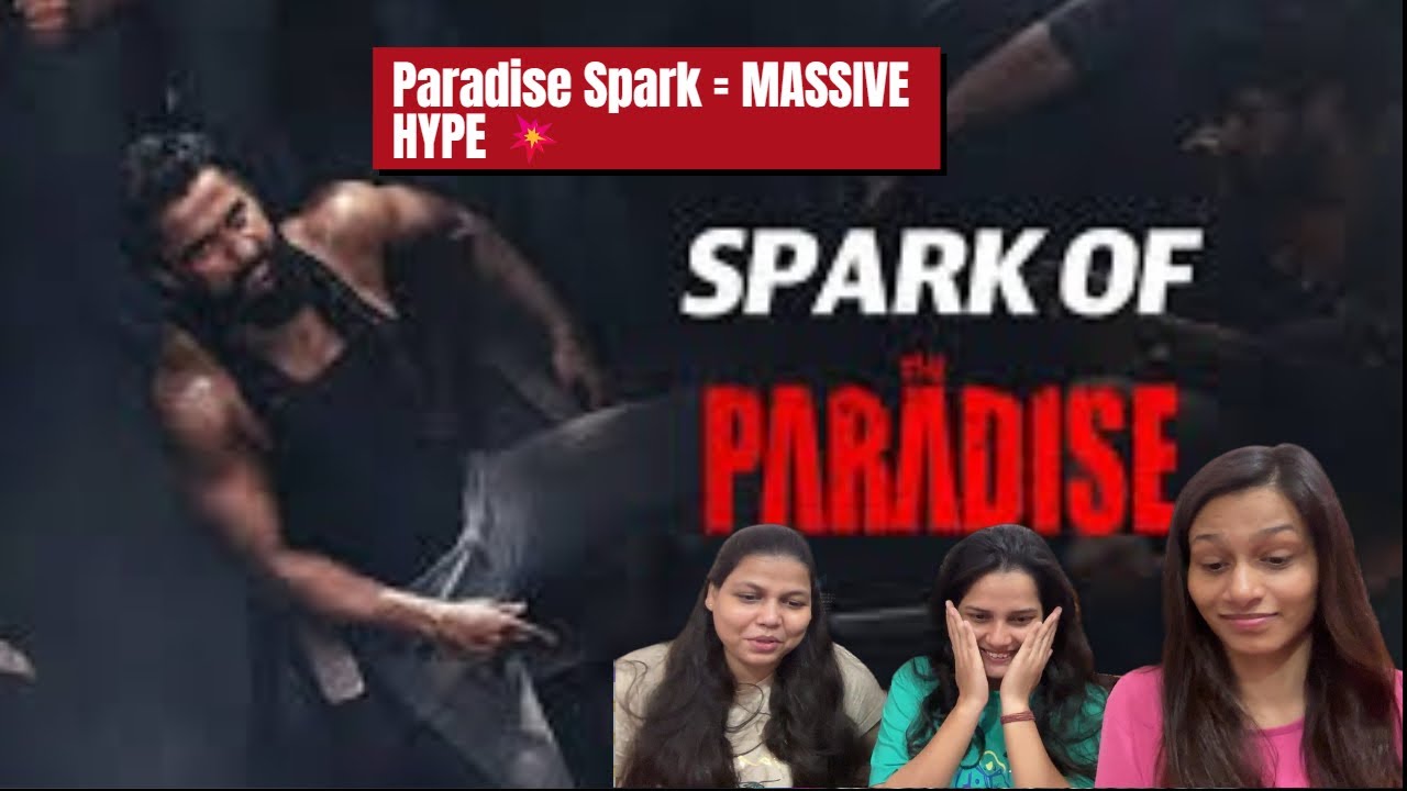 Spark of The Paradise Sequence Wrap Video Reaction | Nani | Srikanth Odela | Anirudh | NAIVE GIRLS