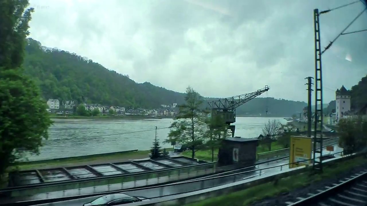 River Rhine Valley - Rüdesheim to Koblenz by Intercity - train !