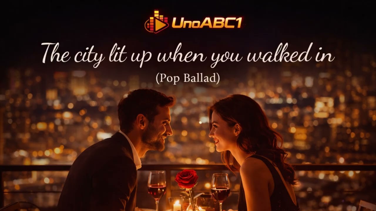 The city lit up when you walked in(pop ballad)