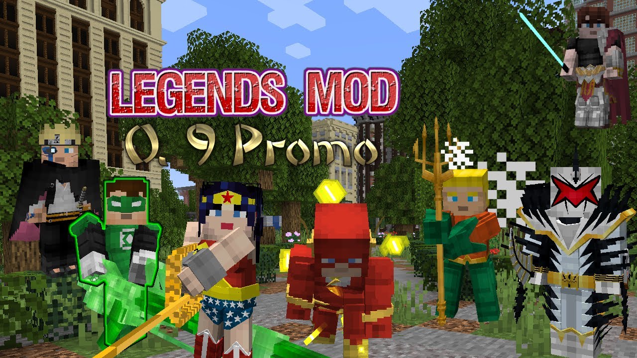 Legends Mod 0.9 Promo (The Justice League Update) W/ Anime, Power Rangers, and MISC Addon Packs!