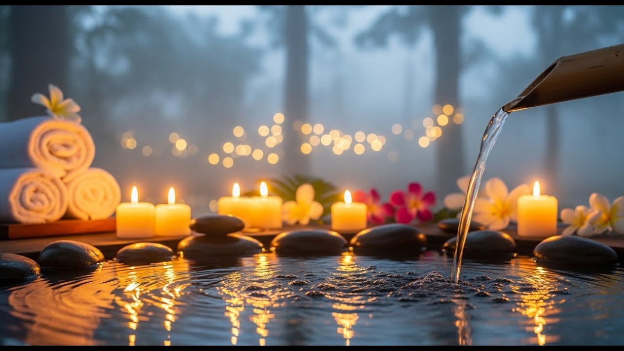 Healing Music + Bamboo Water Sounds 🌿 Calm Anxiety, Depression & Insomnia Relief