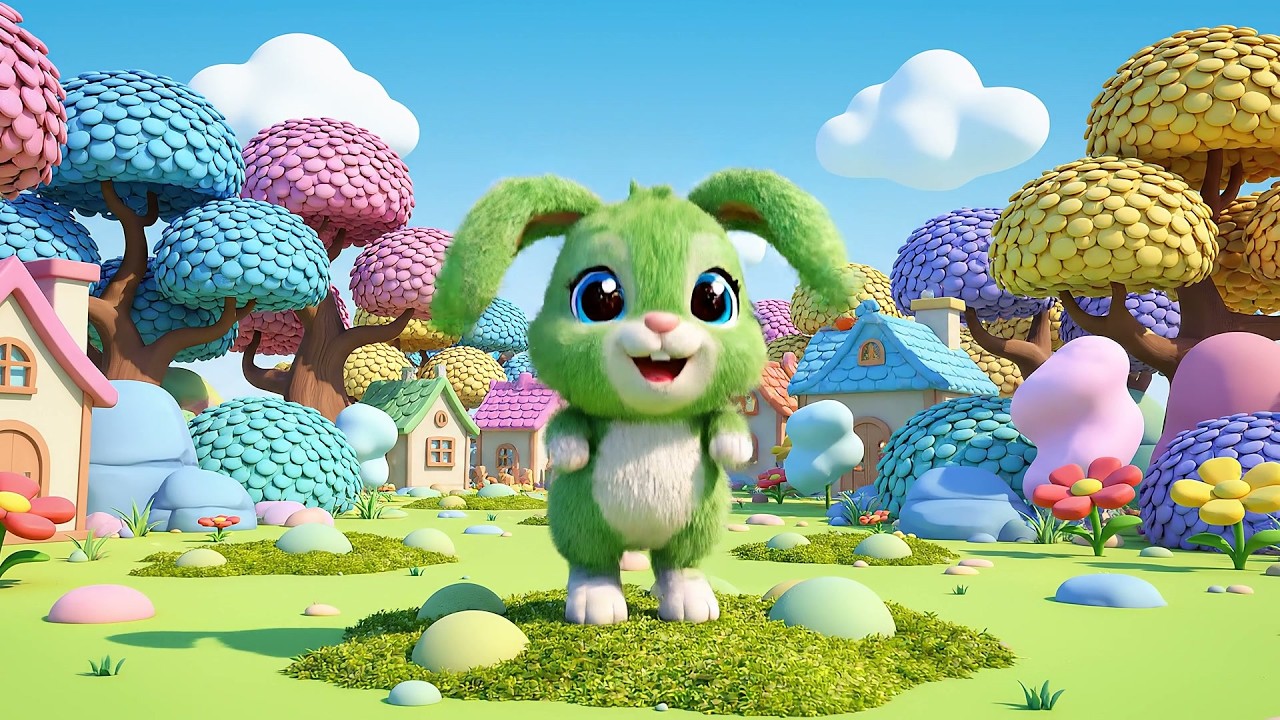 Eight Little Rabbits Hop Hop Hop 🐇 | Fun Jumping Song & Counting Rhyme