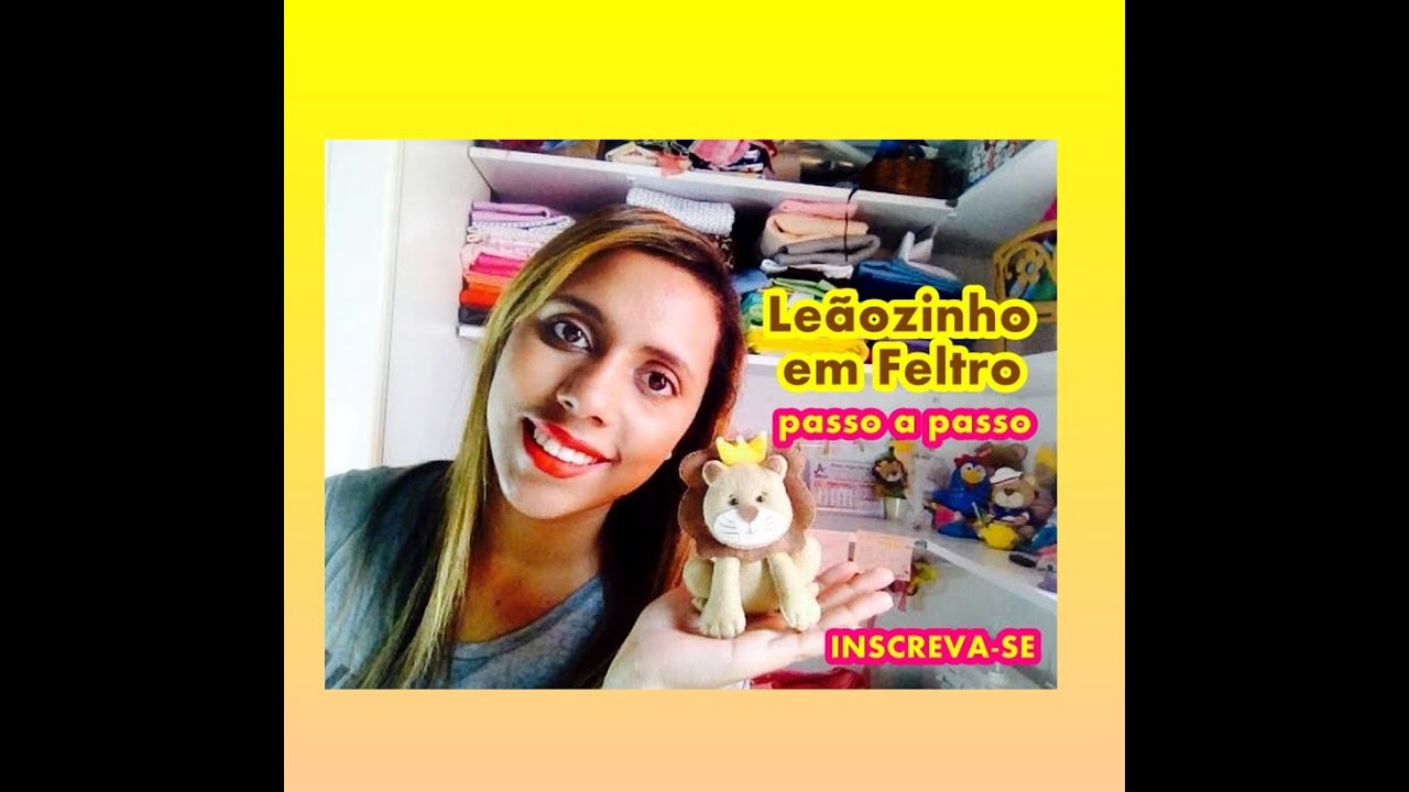 DIY Leão em feltro