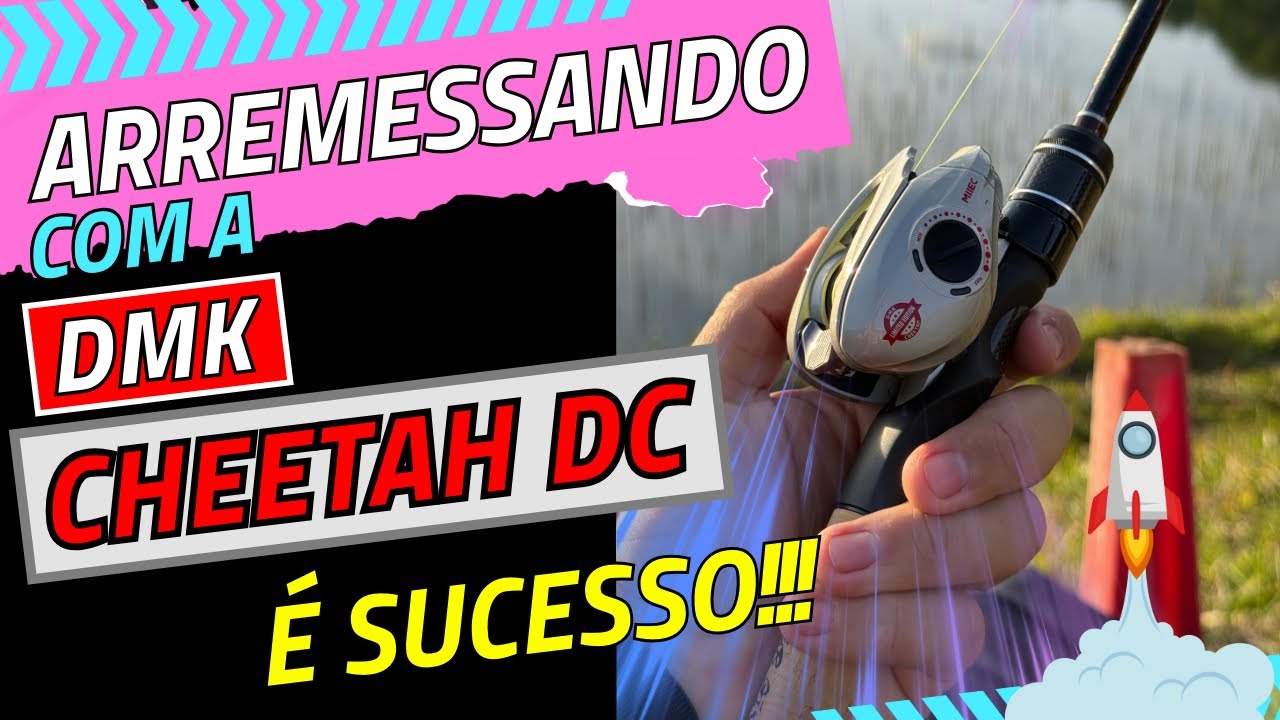 🎯 ARREMESSOS INSANOS com a DMK Cheetah DC – carretilha com freio DC SUPER BARATA! 🚀🎣 #aliexpress