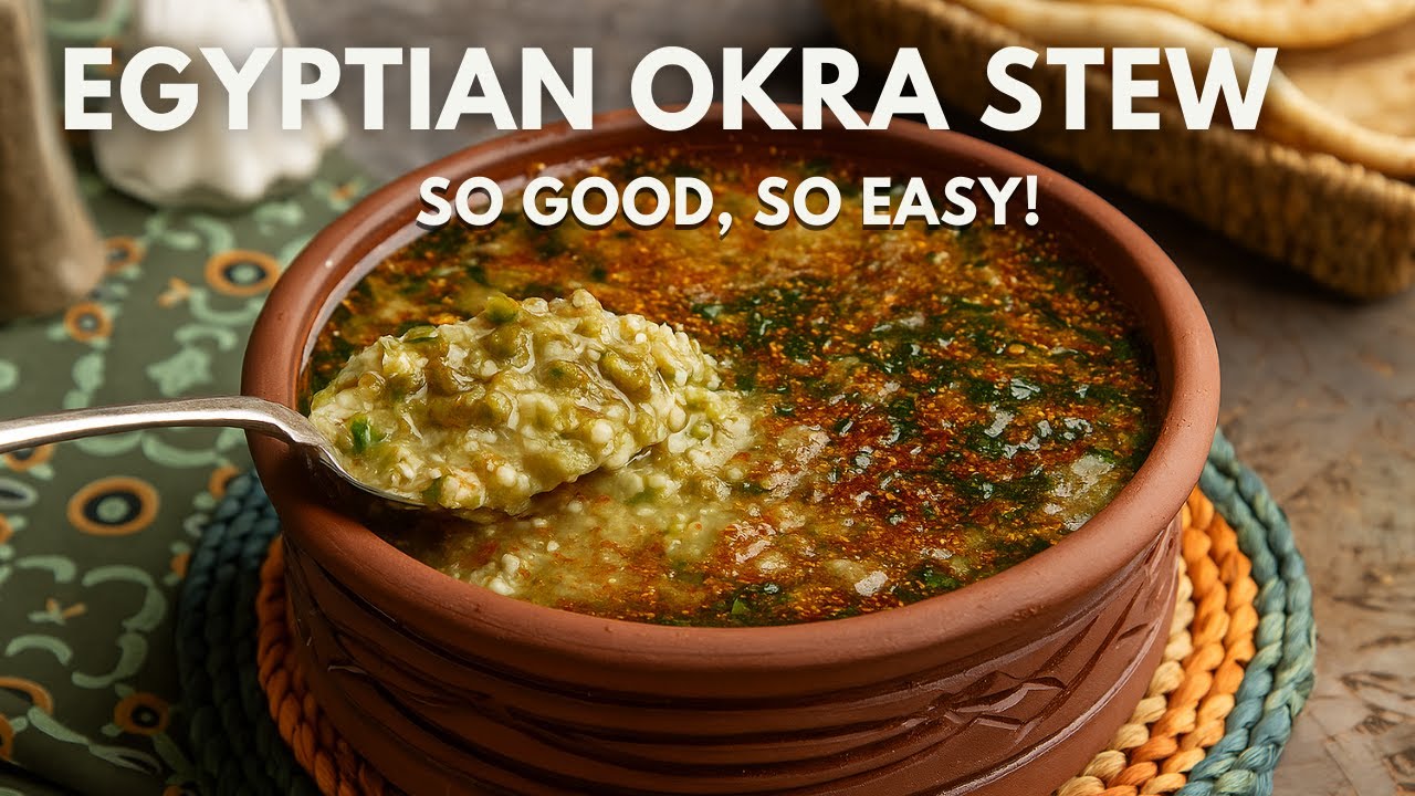 Egyptian Okra Stew – A Hearty Middle Eastern Comfort Dish!