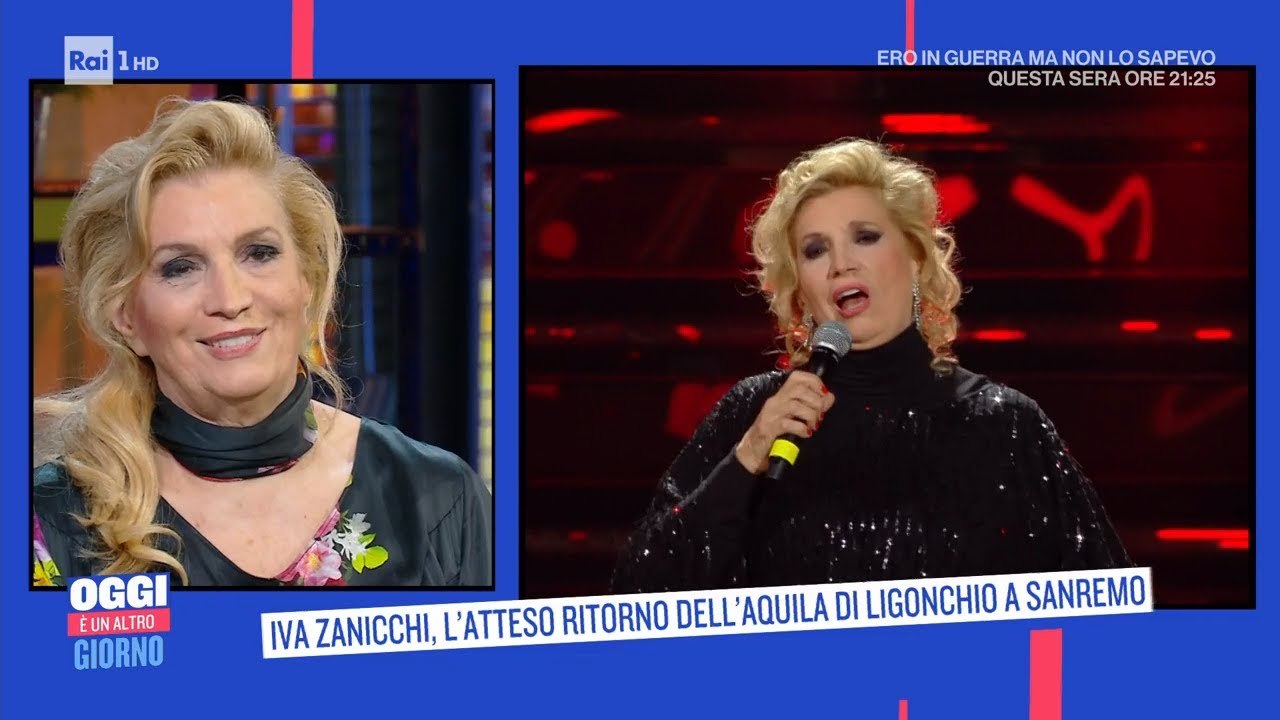 Iva Zanicchi, l'atteso ritorno dell'aquila di Ligonchio a Sanremo -Oggi è un altro giorno 16/02/2022