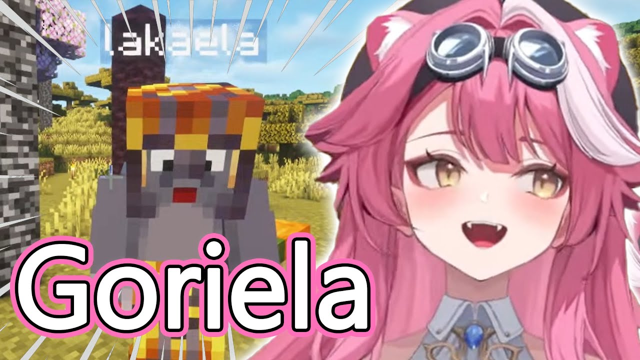 Touring Hololive Minecraft Server With Kaela (Raora Panthera)
