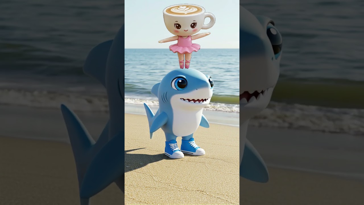 CANCI&Oacute;N TRALALERO TRALALA VS BAILARINA CAPUCHINA EN LA PLAYA / ANIMACI&Oacute;N JUGUETES DE MEMES BRAINROT