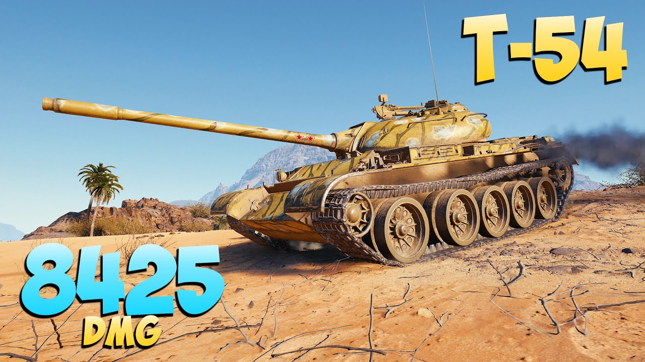Т-54 - 0 Kills 8.4K DMG - Мирный мастер! - Мир Танков