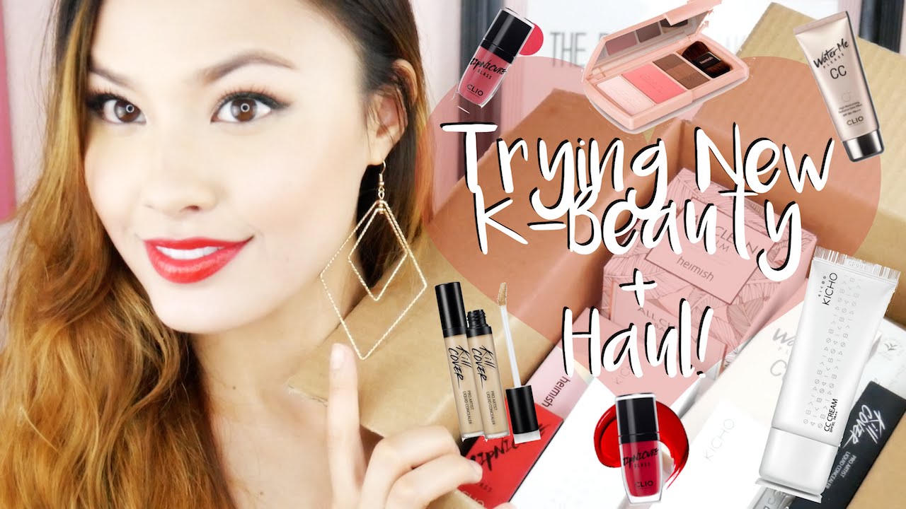 NEW KOREAN BEAUTY REVIEW, DEMO, and HAUL | Clio, KICHO, Heimish, & more!