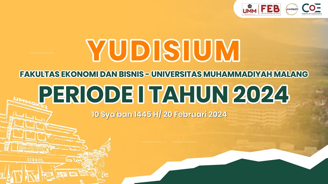 Yudisium Fakultas Ekonomi dan Bisnis UMM Periode I Tahun 2024