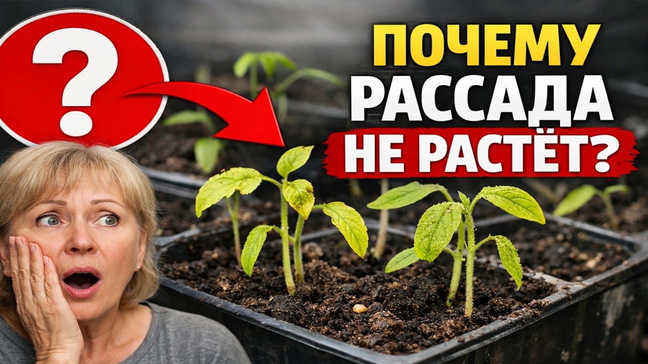 РАССАДА НЕ РАСТЁТ? 7 СКРЫТЫХ причин, о которых вам НЕ РАССКАЖУТ!