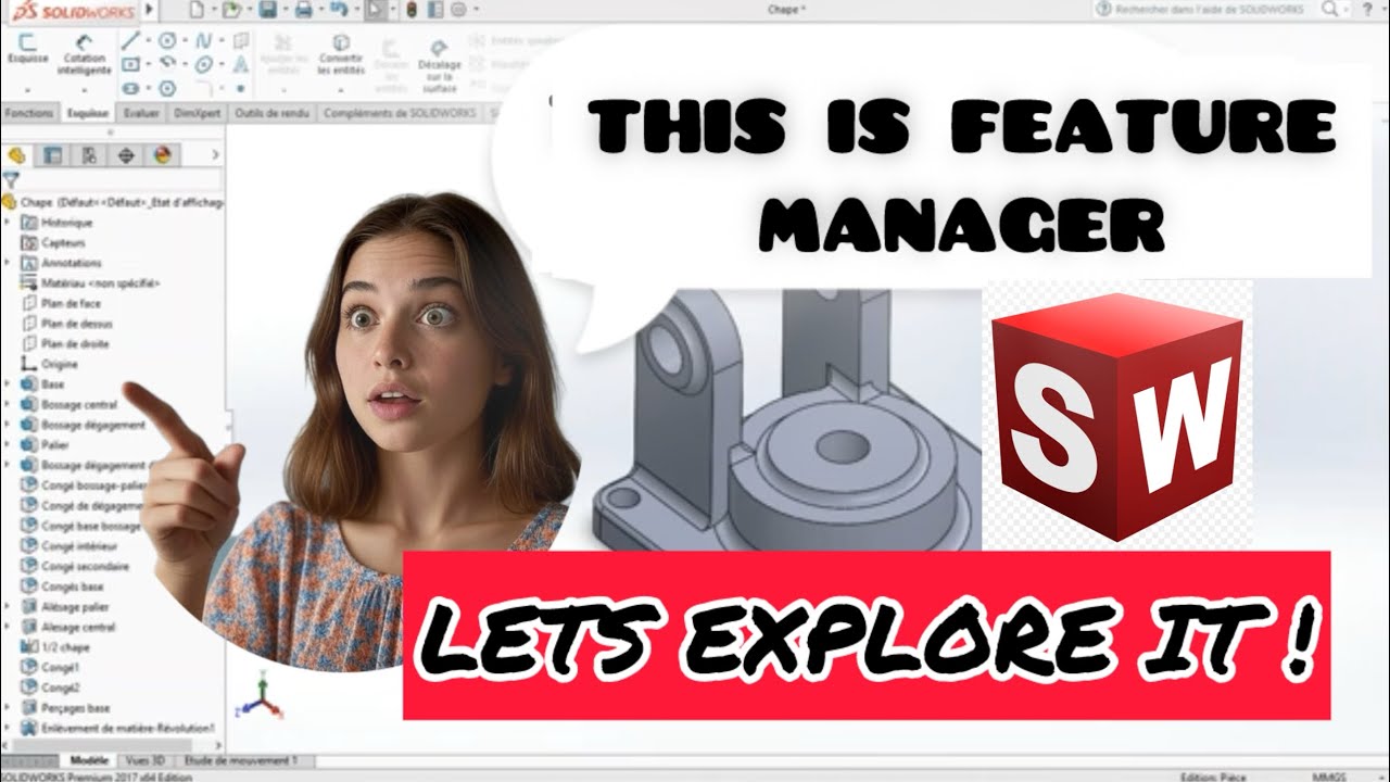 #Explore some functions of #SolidWorks #feature #manager