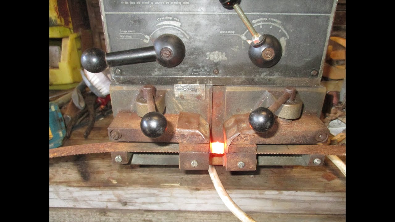 Ideal bandsaw blade welder repaired and used