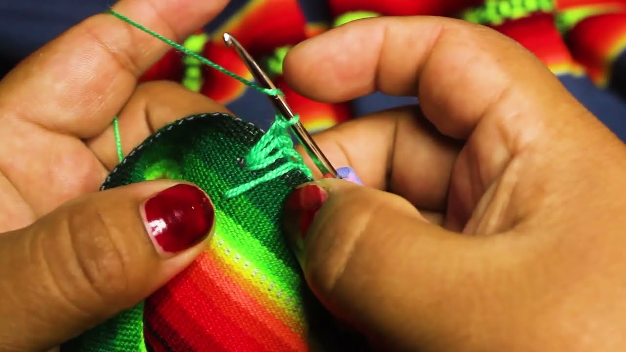 puntillas f&aacute;cil de elaborar para bordes aguayo  0 mantas