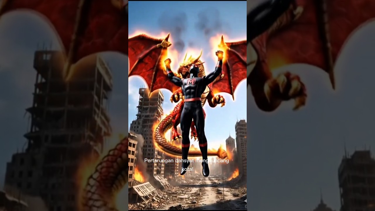 Mantapman vs monster robot naga 