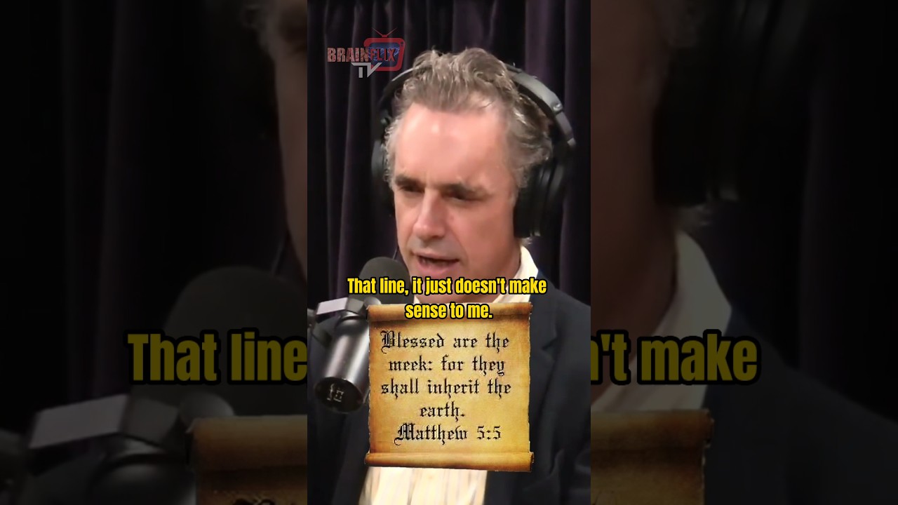 Jordan Peterson Decodes Matthew 5:5: A Provocative Interpretation! #shorts #jordanpeterson