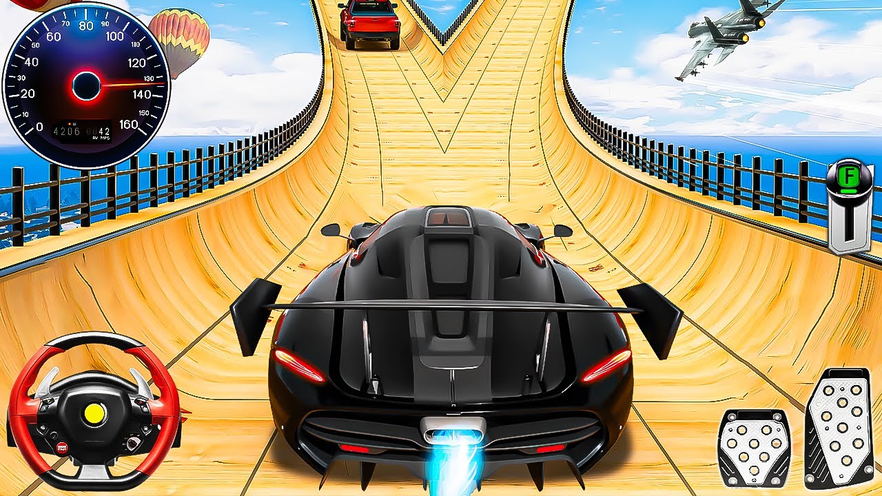 Extreme Ramp Car Stunt Racing 3D - Mega Ramp GT Sports Car Stunt Simulator - Android Gameplay
