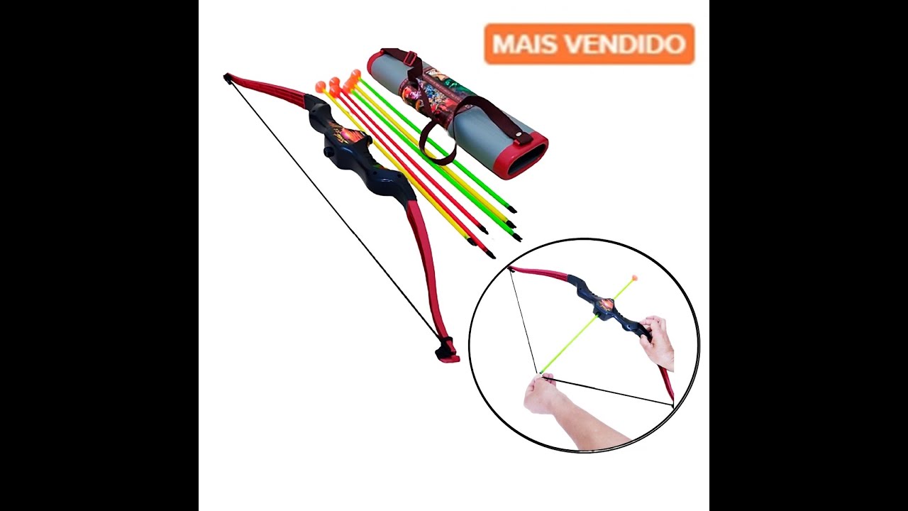 Arco e Flecha Brinquedo Divertido
