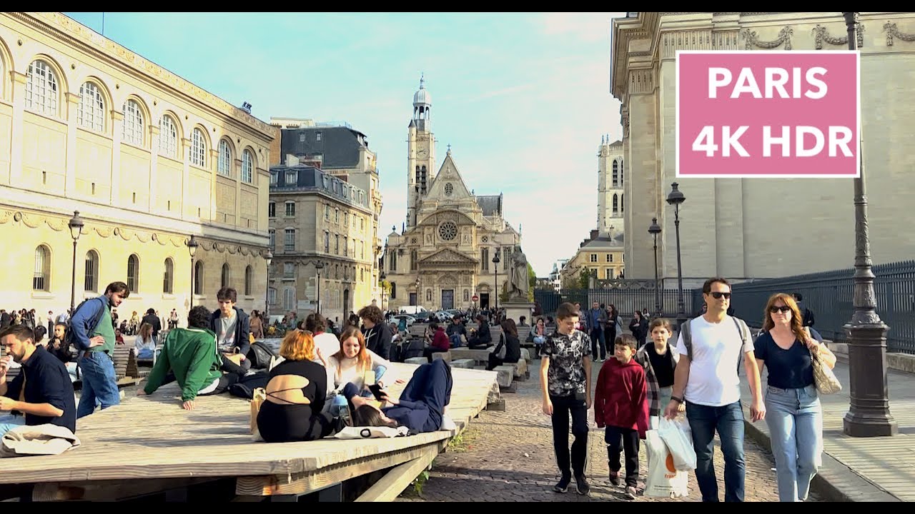 Paris France, Walking tour - 5th arrondissement - October 22, 2022 - 4K HDR 60 fps