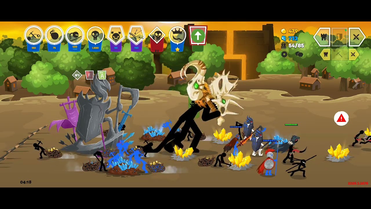 Jugando 2v2 en Stick war saga