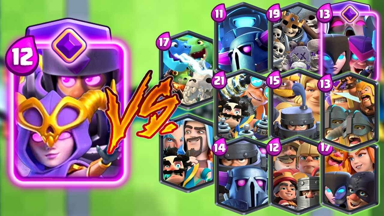 EVOLVED MEGA KNIGHT + WITCH VS ALL TEAMS - Clash Royale Challenge