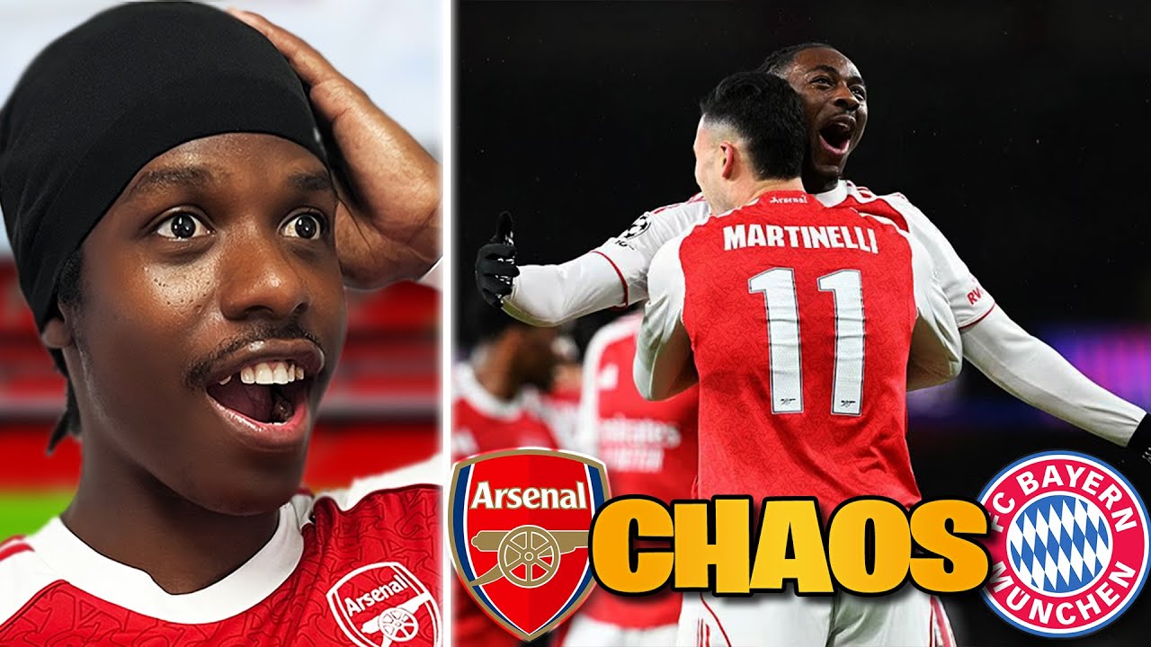 MADUEKE & MARTINELLI GO OFF vs Bayern Munich! | Champions League Matchday Vlog