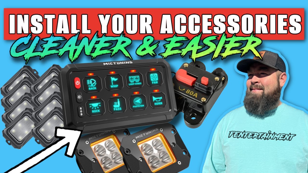 MICTUNING 8 GANG RGB SWITCH PANEL FOR AUTOMOTIVE LIGHTING & ACCESSORIES | BOATS GOLF CARTS UTV