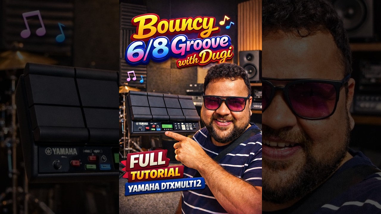 Bouncy 6/8 Dugi Groove ✨ | TUTORIAL Yamaha DTXMULTI12  Patch + Pattern Explained | FX Delay + Ideas.