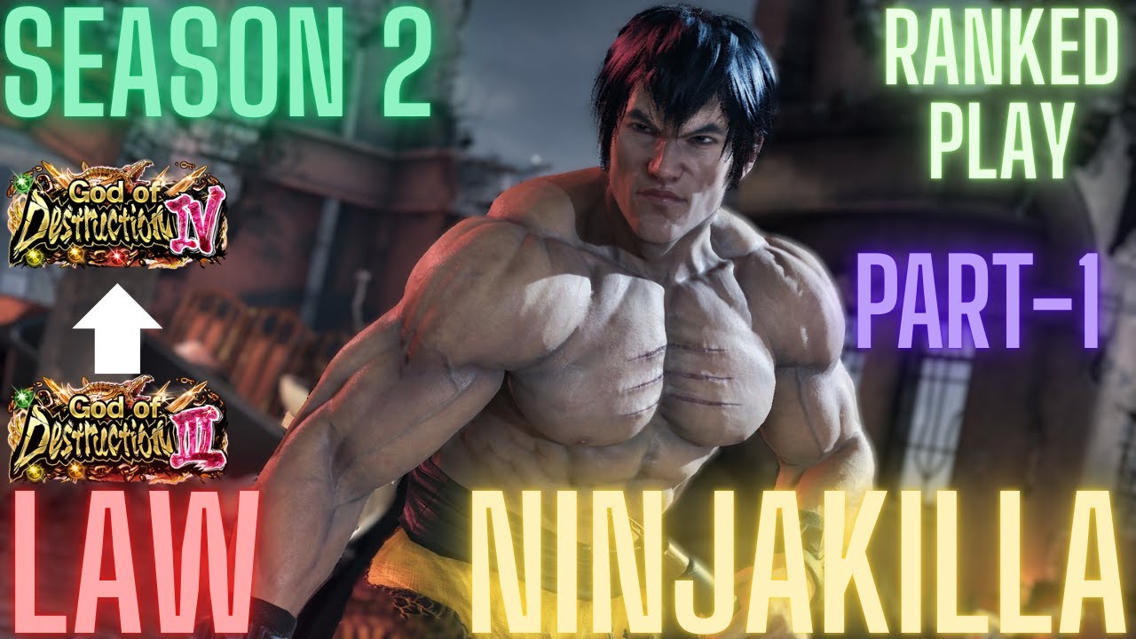 Tekken 8 | NinjaKilla (Law) VS God 3 To God 4 Part-1 Ranked Play