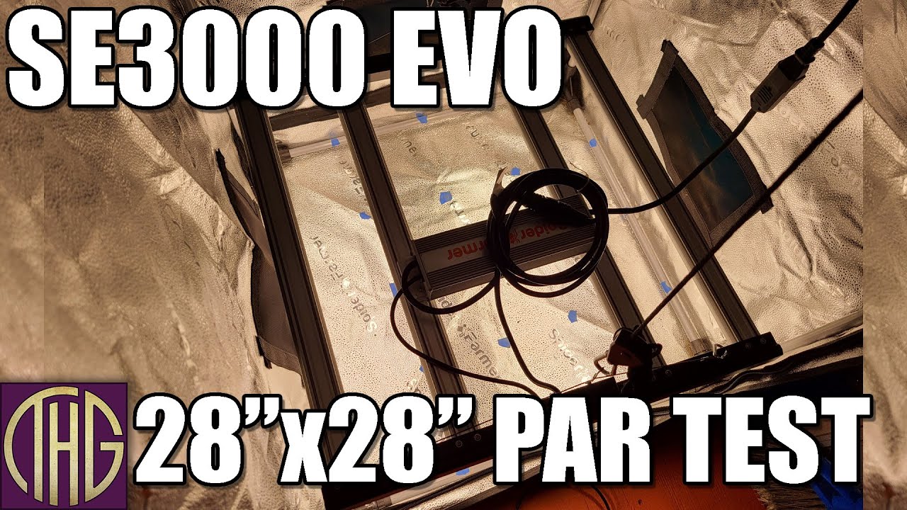 Spider Farmer SE3000 EVO  (2024) PAR Test In A 28